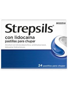 ▷ Strepsil con lidocaína [24 pastillas para chupar] | Comprar online | BadaFarma