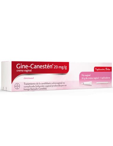 ▷ GINE - CANESTÉN® 20 MG/G crema vaginal | Comprar online | BadaFarma