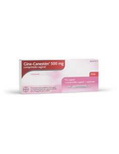 ▷ GINE - CANESTÉN® 500 MG 1 comprimido vaginal | Comprar online | BadaFarma