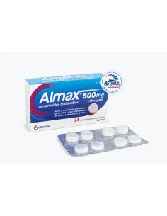 ▷ Almax 500 mg 24 comprimidos masticables | Comprar | BadaFarma